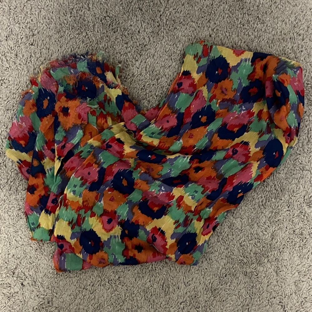 Shoshanna Vibrant Floral Scarf in Multicolor